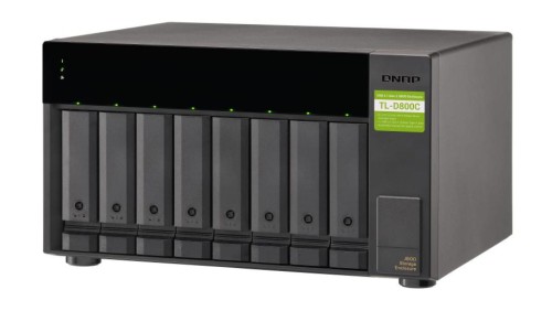 QNAP TL-D800C 8-zatokowa jednostka rozszerzająca dla QNAP/PC, złącze USB-C, Tower