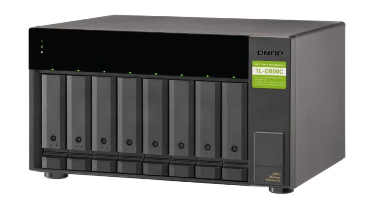 QNAP TL-D800C 8-zatokowa jednostka rozszerzająca dla QNAP/PC, złącze USB-C, Tower