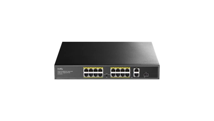 CUDY FS1018PS1 przełącznik sieciowy, 16-portowy, PoE+, 200W