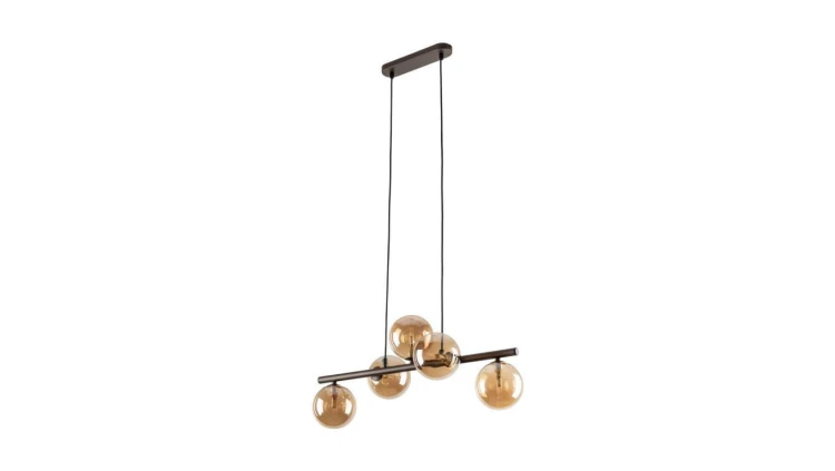 Lampa wisząca z kulistymi kloszami bursztyniowe szkło ESTERA 5xG9 6105 TK Lighting