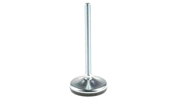 Podstawa poziomująca, Ø 80mm, M12, 185mm, 1000kg 70Shore A, RS PRO