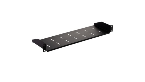 Półka stała do szafy RACK 19 cali 1U 150mm czarna