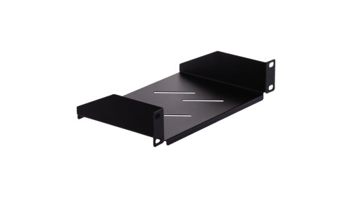 Półka stała do szafy RACK 10 cali 1U 150mm czarna