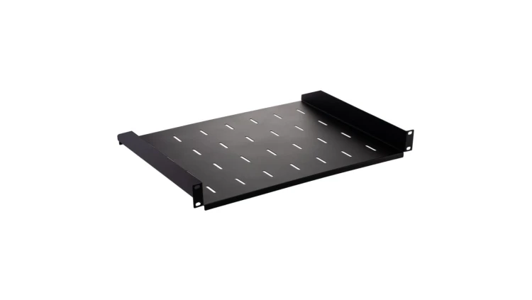 Półka stała do szafy RACK 19 cali 1U 350mm czarna