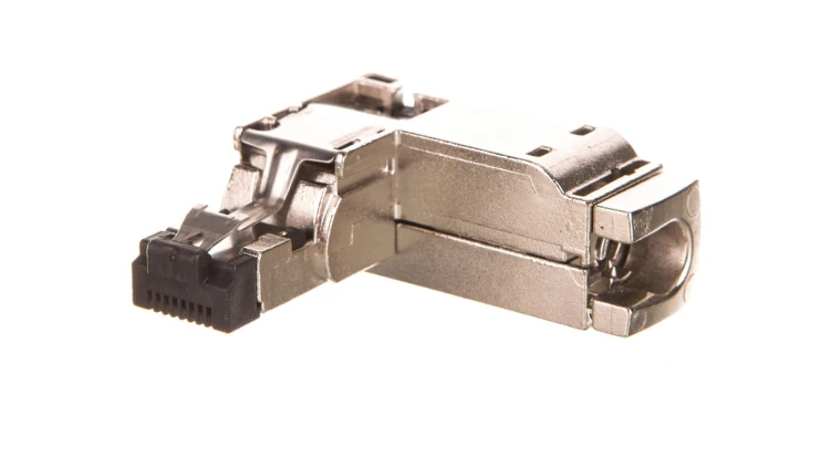 Wtyczka RJ45 kat.5 kątowa 90 stopni w obudowie metalowej 6GK1901-1BB20-2AE0