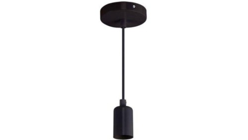 Lampa oprawa wisząca na żarówkę nad stół UNO CLG czarna E27 03811 STRUHM