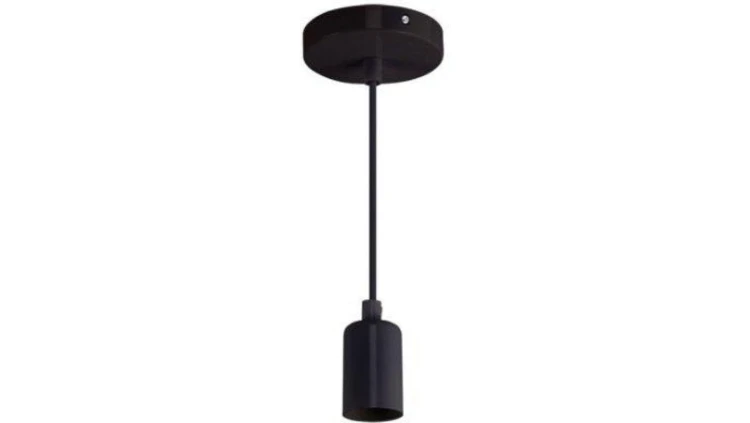 Lampa oprawa wisząca na żarówkę nad stół UNO CLG czarna E27 03811 STRUHM