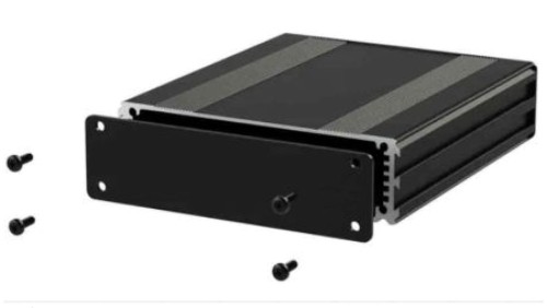 Obudowa urządzeń elektronicznych, Aluminium, Czarny, 160 x 108.5 x 30mm, RS PRO