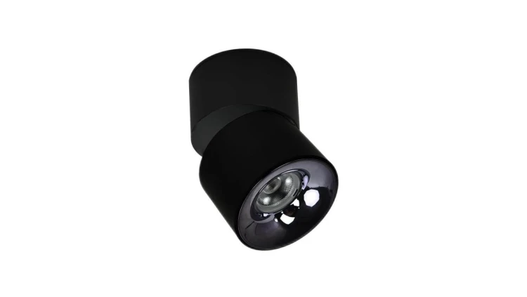 Tuba natynkowa z opcją ruchomego reflektorka czarna Brema LED CCT do salonu LP-2626/1RM BK movable Light Prestige
