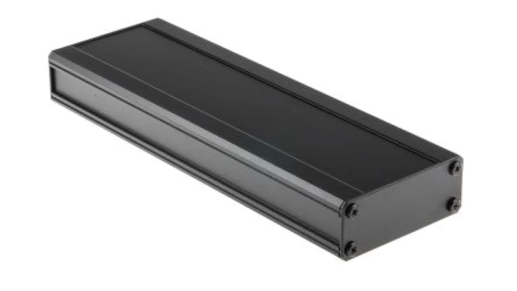 Obudowa radiatora Czarny IP40, 300 x 100 x 41mm, RS PRO