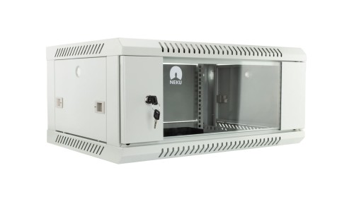 Szafa wisząca RACK 19 4U 450mm szara NEKU TS BOX