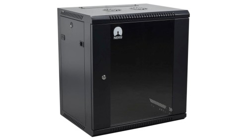 Szafa wisząca RACK 19 cali 12U 450mm czarna NEKU TS BOX