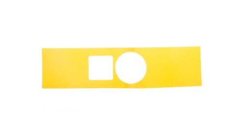 Etykieta żółta do kaset samoprzylepna 150x38mm z wycieciem 22x22mm bez opisu SIRIUS ACT 3SU1900-0BF31-0AA0
