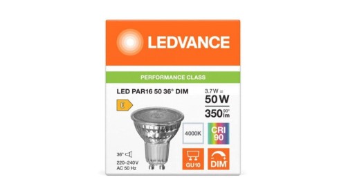 ZAR.LED 3,7W GU10 Ledvance Naturalna DIM (kąt świecenia 36 stopni)