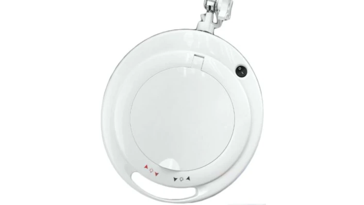 Lampa z lupą, 3 dioptre, 5dioptrii, 125mm, 1250mm, Montaż zaciskowy na stole, LED, 9W, Typ C – wtyk europejski, typ G –