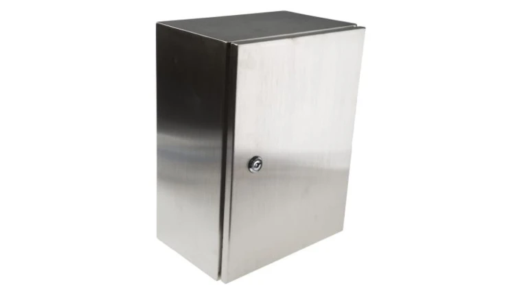 Szafka ścienna rozdzielcza, materiał: Stal nierdzewna typu 304, IP66, 300 x 400 x 200mm, RS PRO