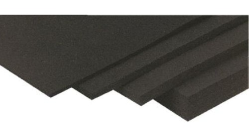 Arkusz gumy, Czarny, 1.13g/cm³, 1.2m x 600mm x 1.5mm, RS PRO
