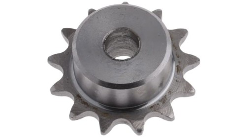 Koło łańcuchowe drabinkowe, 13 zębów, 05B-1, Pilot, śr otworu: 10mm, śr toczna: 33.42mm, Stal