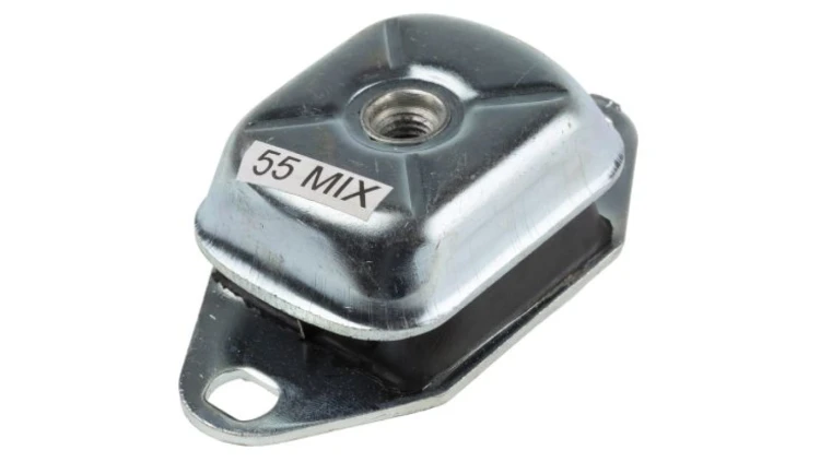 Mocowanie antywibracyjne, M12, Ø 120mm, 65, materiał: Guma naturalna 55 ShA NR, RS PRO