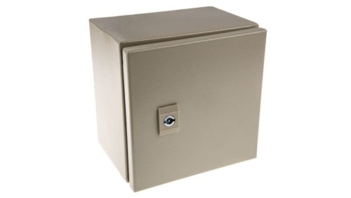 Szafka ścienna rozdzielcza RAL 7032, materiał: Stal, IP66, 200 x 200 x 150mm, RS PRO