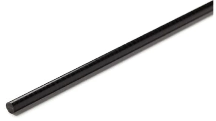 Pręt acetalowy, Ø 80mm x 500mm, kolor: Czarny