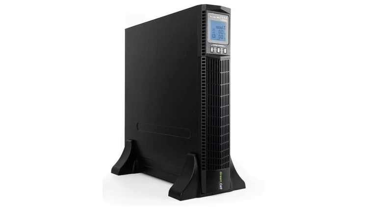 UPS ZASILACZ AWARYJNY Green Cell 3000VA 2700W DO SZAFY RACK RTII Z WYŚWIETLACZEM LCD UPS15