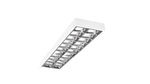 Kanlux oprawa rastrowa natynkowa NOTUS 3WS EVG 236 NT, 2x36W, G13, T8, IP20, biała, 295x1225mm
