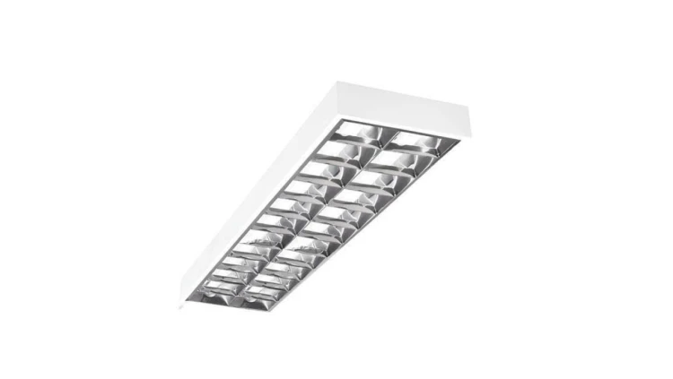 Kanlux oprawa rastrowa natynkowa NOTUS 3WS EVG 236 NT, 2x36W, G13, T8, IP20, biała, 295x1225mm