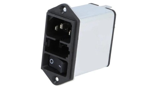 Złącze zasilające AC gniazdo męskie 8A 250VAC IEC 60320 DD12 DD12.8121.111