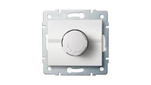 Kanlux Mowion LOGI 02-1160-102 biały Ściemniacz obrotowy 500W z filtrem