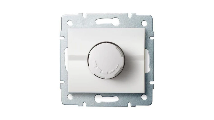 Kanlux Mowion LOGI 02-1160-102 biały Ściemniacz obrotowy 500W z filtrem