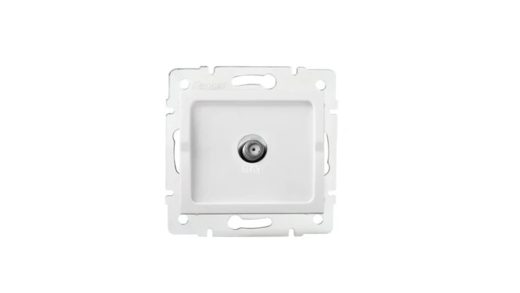 Kanlux Mowion LOGI 02-1301-002 białe Gniazdo antenowe typu F