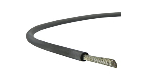 Kabel silikonowy SIF 180C 300/500V 0,5 ciepłoodporny LSOH czarny linka TKD /100m/