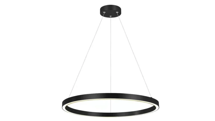 Lampa wisząca śr. 60cm MIDWAY Triangle LP-033/1P S BK Triangle Light Prestige