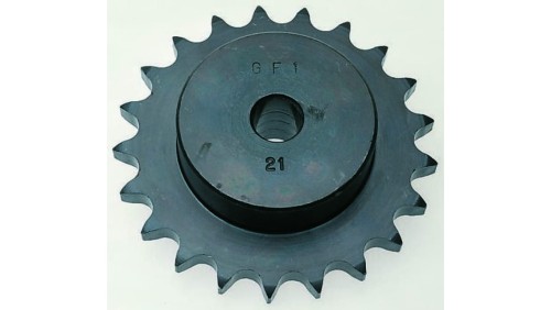 Koło łańcuchowe drabinkowe, 27 zębów, 08B-1, Pilot, śr otworu: 14mm, śr toczna: 109.4mm, Stal