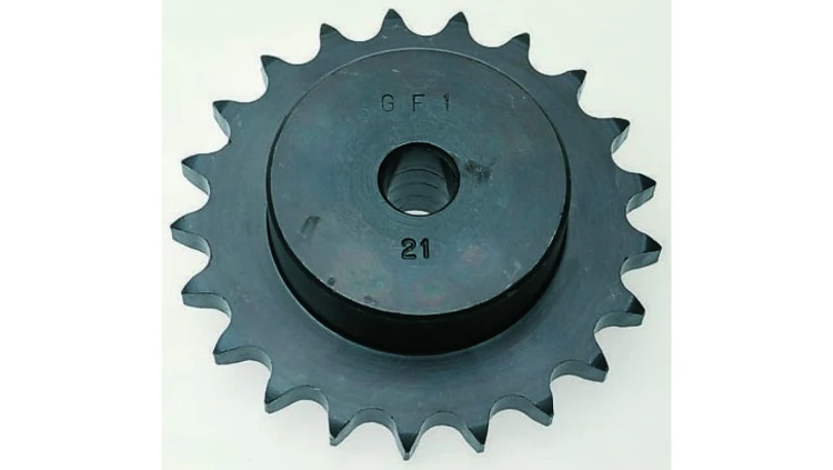 Koło łańcuchowe drabinkowe, 27 zębów, 08B-1, Pilot, śr otworu: 14mm, śr toczna: 109.4mm, Stal