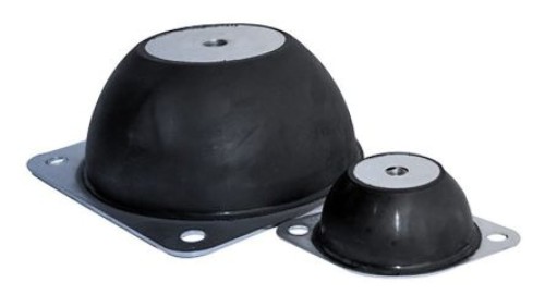 Mocowanie antywibracyjne, M16, Ø 200mm, H 85mm, 750, materiał: Guma naturalna 60 Shore A, RS PRO