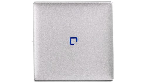 VALENA LIFE Plakietka łącznika schodowego aluminium 755102