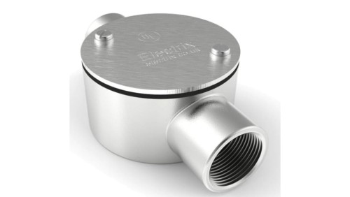 Puszka przelotowa, Stal nierdzewna 316 25mm IP67 RS PRO