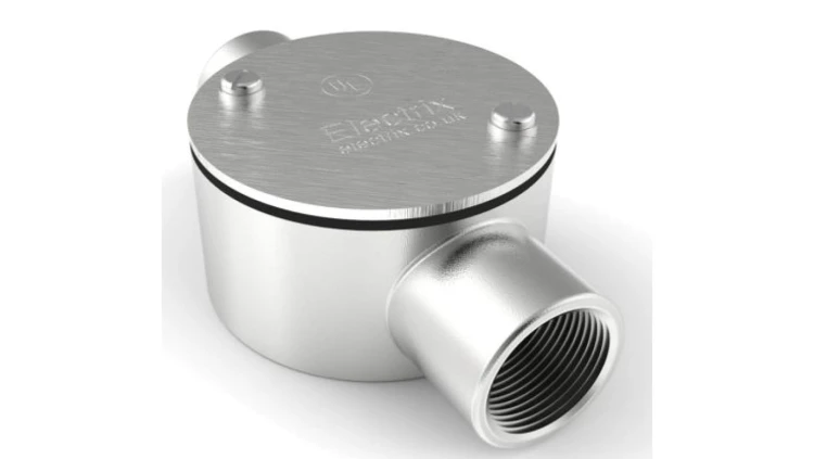 Puszka przelotowa, Stal nierdzewna 316 25mm IP67 RS PRO