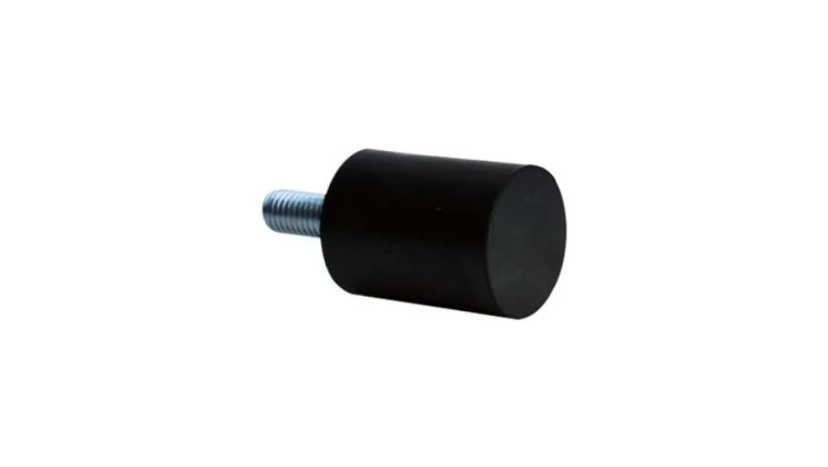 Nóżka z gwintem, M10, Ø 50mm, materiał: Guma naturalna 60Shore A, RS PRO