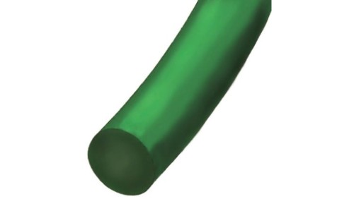 Zaokrąglony pas poliuretanowy, Zielony, śr.: 7mm, dł. 30m, obc.: 10kg