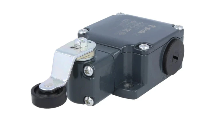 FL551 Wyłącznik krańcowy dźwignia R 40mm, rolka z tworzywa Ø20mm