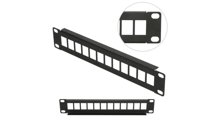 Patchpanel Modularny, 12 portów Extralink 12 Portów 10