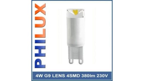 Żarówka LED G9 230V 4W 380LM LENS biała ciepła