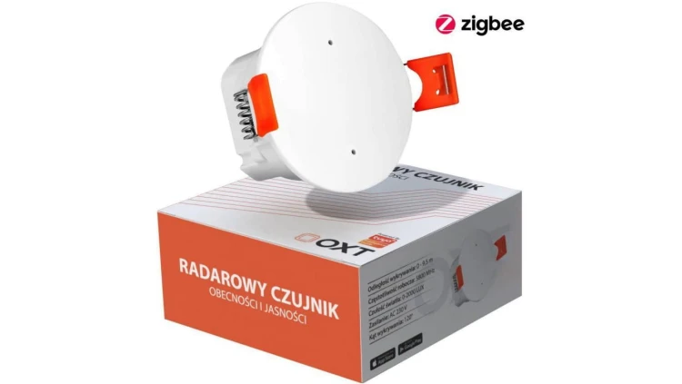 OXT Czujnik radar obecności jasności 230V ZigBee TUYA