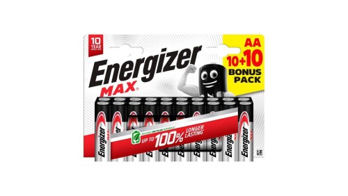 bateria alkaliczna Energizer MAX LR6/AA (blister) - 20 sztuk