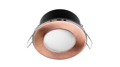 Oprawa HALOGENOWA Podtynkowa Podbitka Łazienkowa Hermetyczna AQUS GU10 LUMILED Miedziana IP44 STAŁA