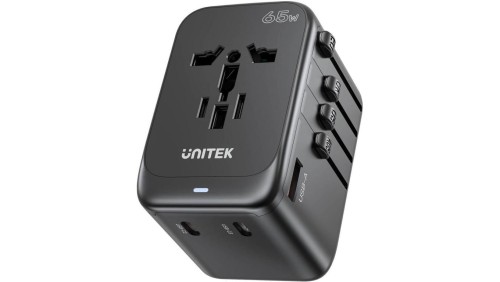 Unitek P1122ABK01 Ładowarka podróżna EU/US/UK/AUS PD 65 W