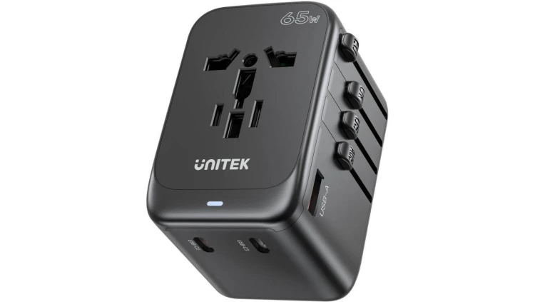 Unitek P1122ABK01 Ładowarka podróżna EU/US/UK/AUS PD 65 W